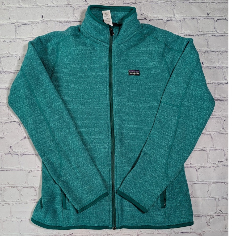 Patagonia 25541 Better Sweater Jacket Womens M Polyester Teal Full Zip Fleece